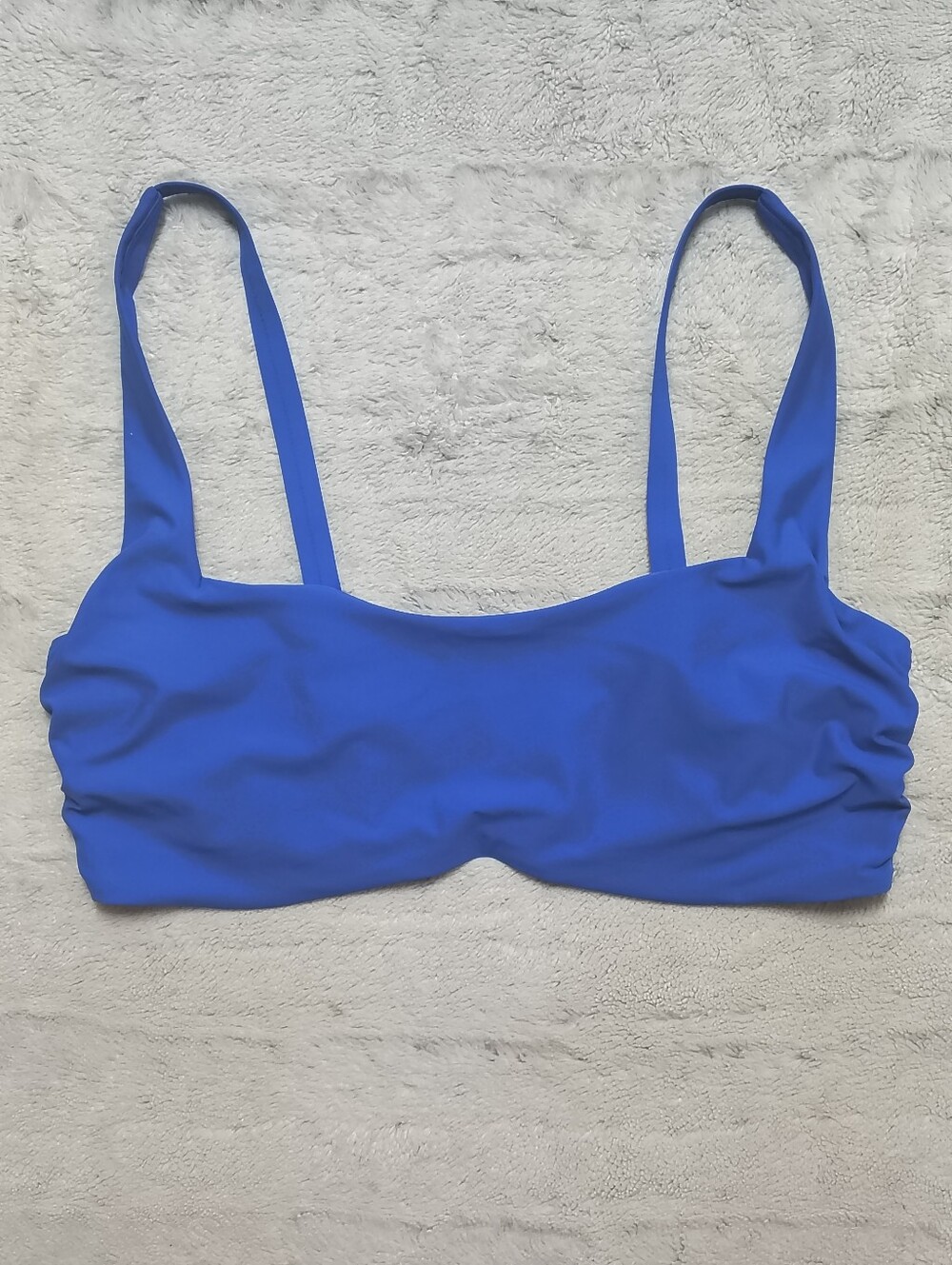 Athleta Square Neck Bra Cup Bikini Top Cerulean Blue Women's 40D/DD Coastal Swim - Picture 7 of 12